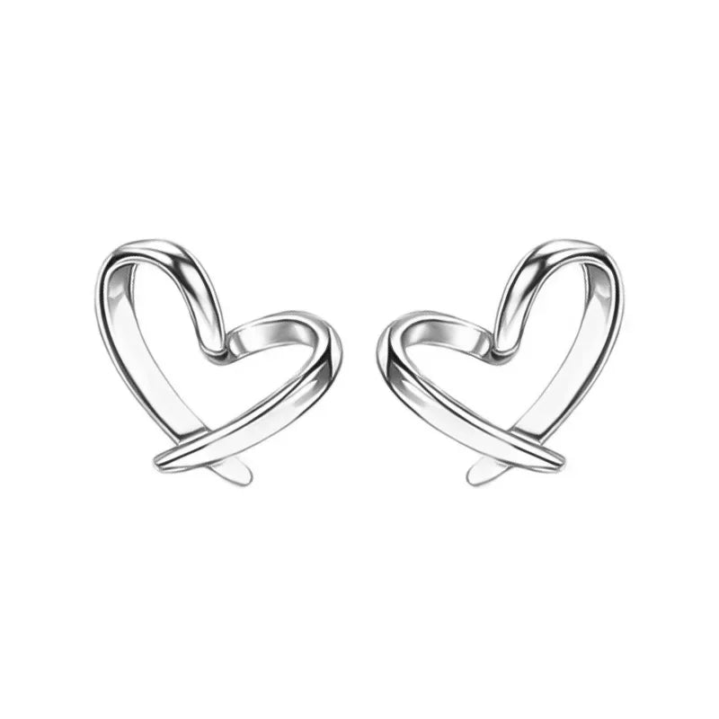 Romantic Heart Stud Earrings DA1603