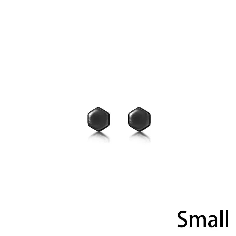 Trusta New Arrival Authentic 925 Sterling Silver Lovely Hexagon Stud Earrings Silver for Women Fashion Jewelry New Design DA869
