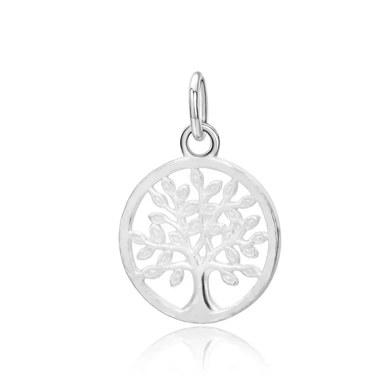 14mm Round Tree Charm Pendant DZ118