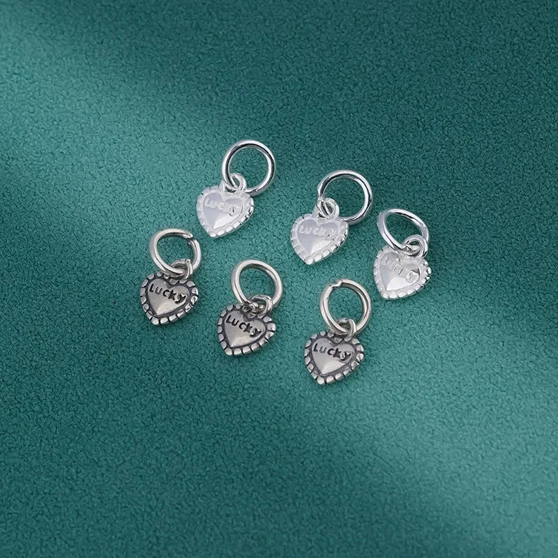 Heart Charm Pendant Handmade DIY Accessories DZ1646