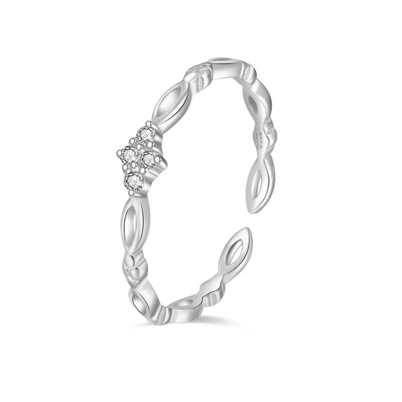 Geometric Cocktail Opening Ring DS4115