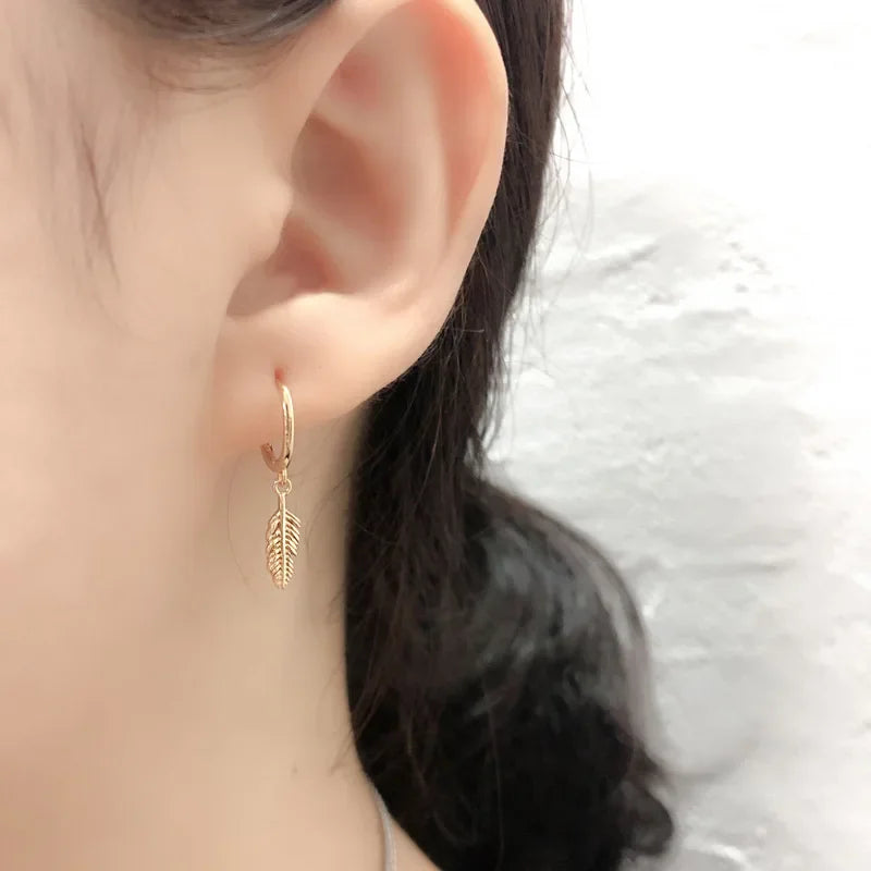 Love Moon Eye key Cross Heart Pendant Hoop Earrings DG0126