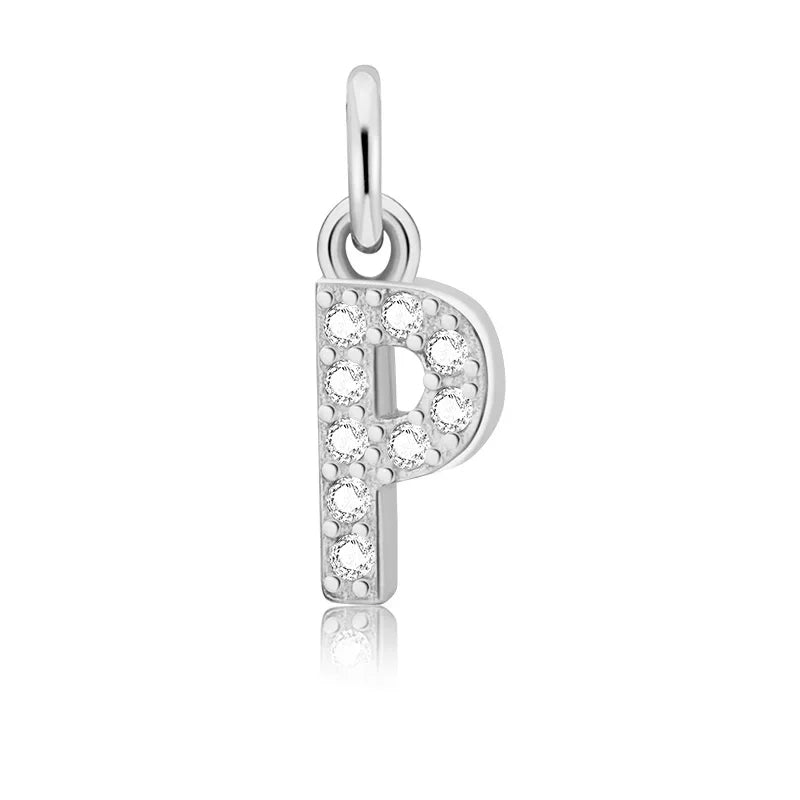 26 Letter Pendant Shiny Charm Pendant DIY Accessories Jewelry DZ423