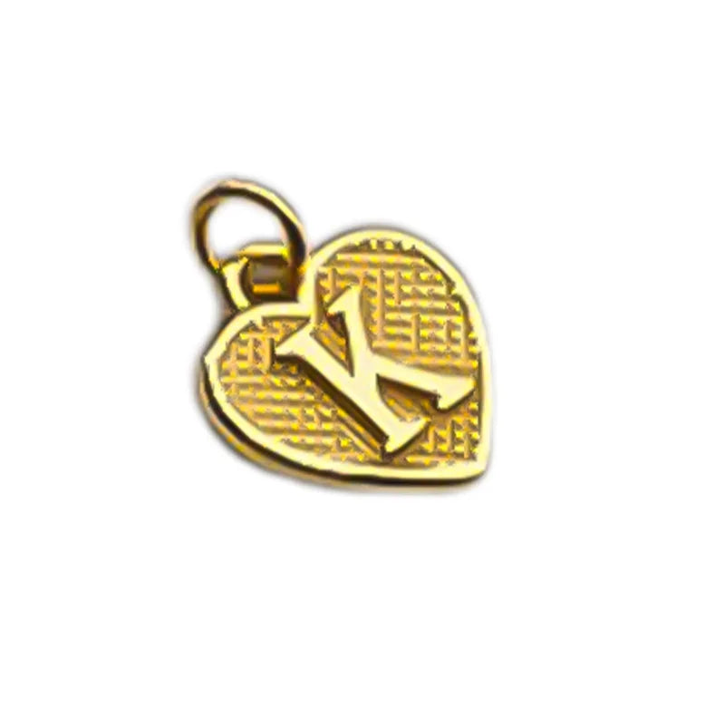 TrustDavis Real 925 Sterling Silver Name Necklace 26 Heart DIY Accessories Pendant for Women Wedding Clavicle Jewelry DZ1795