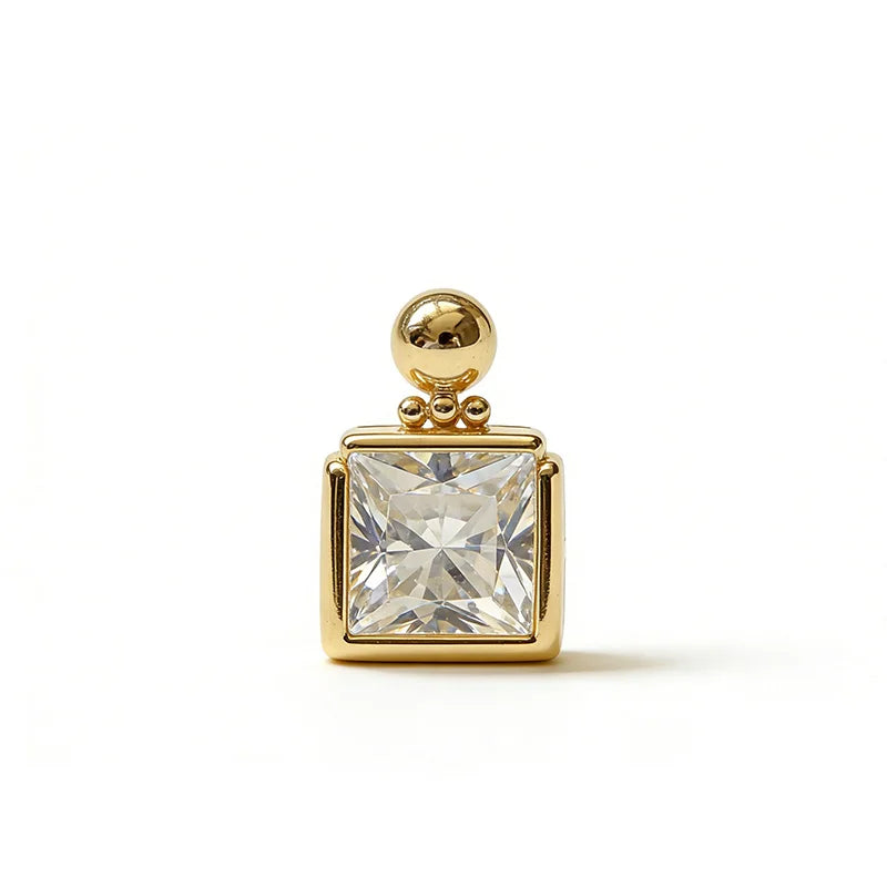 TrustDavis Real 925 Sterling Silver Sweet Mini Pendant Handmade DIY Fit Necklace Bracelet Accessories Fine Jewelry DZ1834