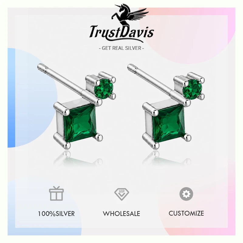 Stacked Colored Zircon Earrings DS4916