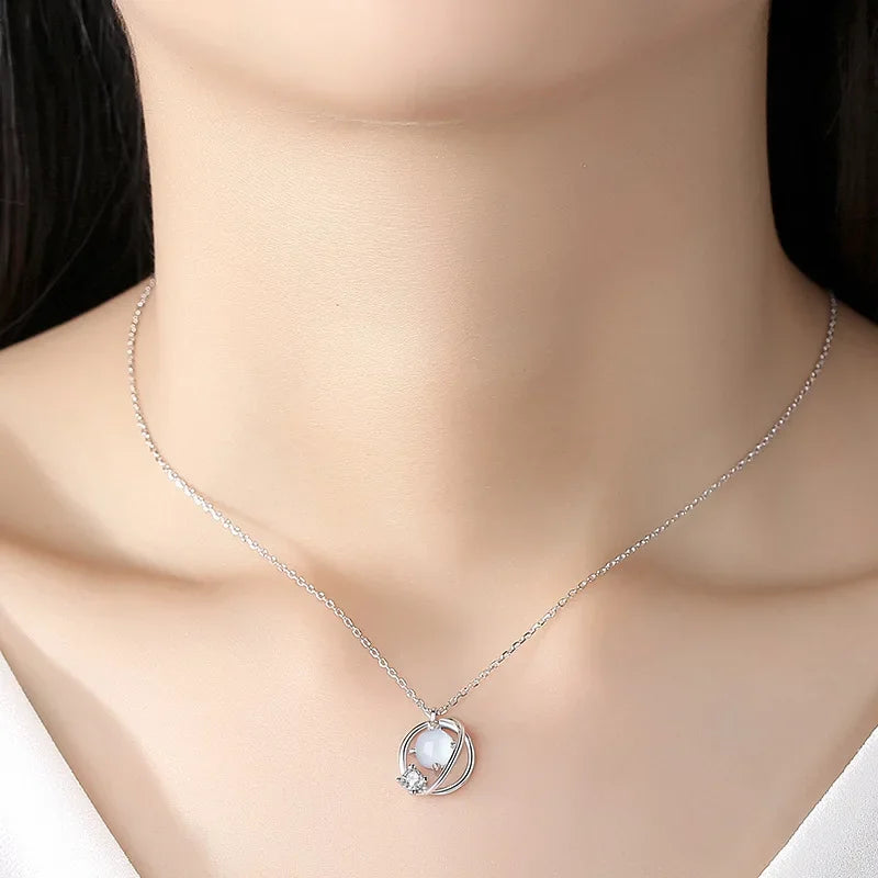 TrustDavis Genuine 100% 925 Sterling Silver Sweet Blue Crystal CZ Open Finger Ring For Women Wedding Silver 925 Jewelry DS1917