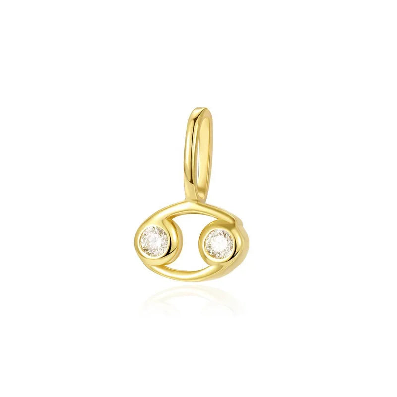 12 constellations Charm Pendant Handmade DIY Accessories DZ1694