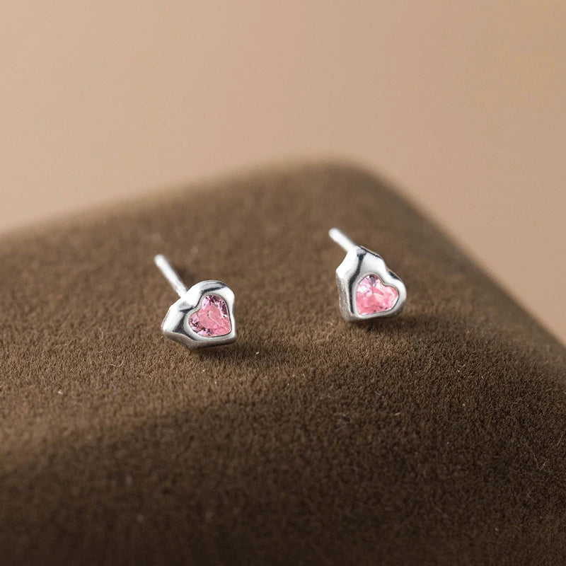 Irregular Heart Stud Earrings DA1632