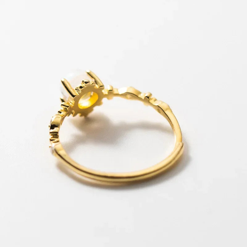 TrustDavis Real 925 Sterling Silver Sweet Synthesis Coloured Glaze Opening Rings For Women Wedding Party Gift Jewelry DG0144