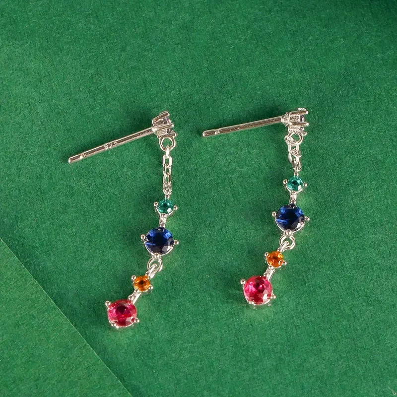 Long Tassel Stud Earrings DS4323