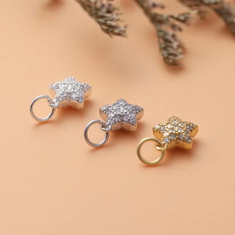 Star Dazzling Charm Pendant Handmade DIY Accessories HY144