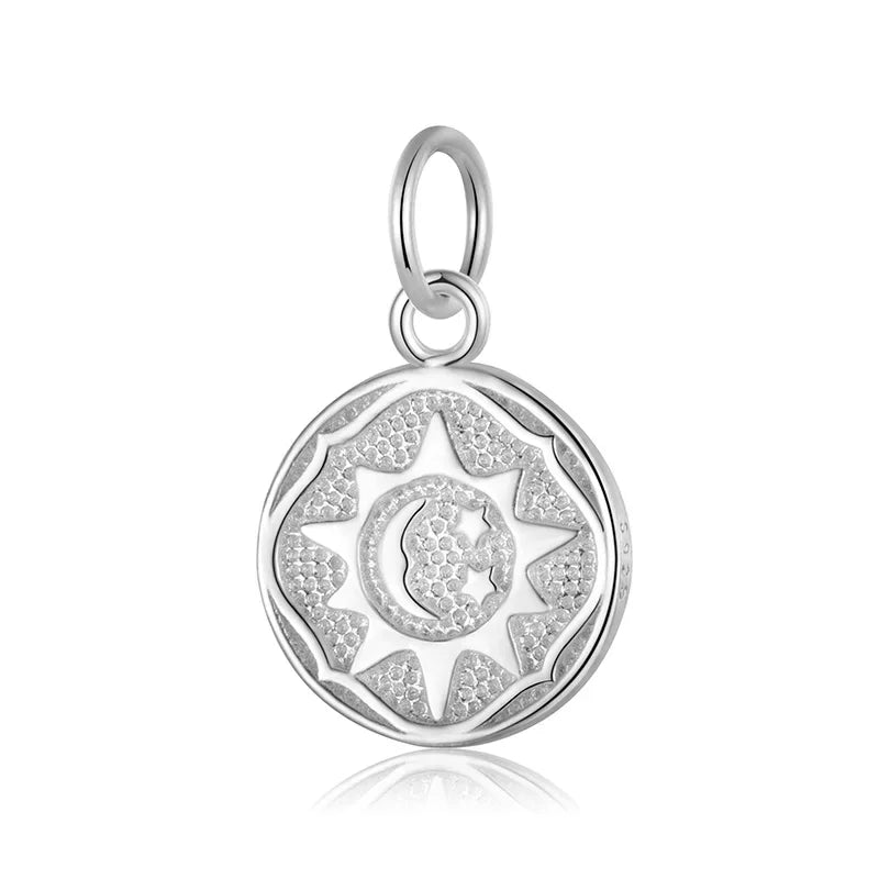 Sun Round Charm Pendant DIY Necklace Bracelet Accessories DZ653