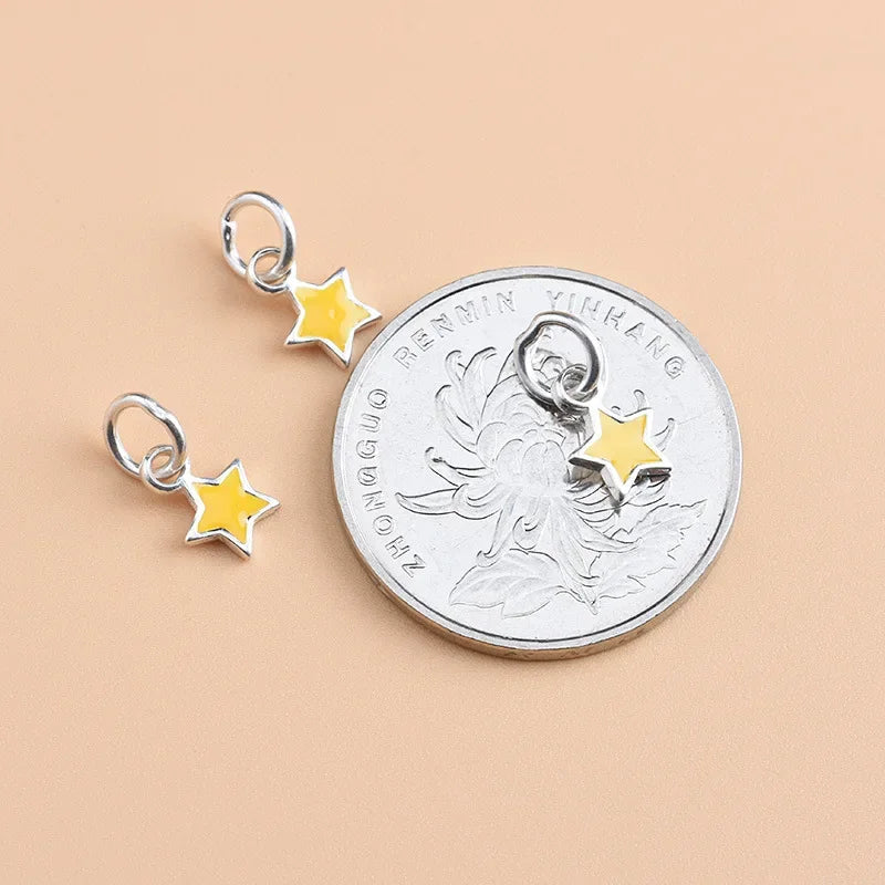 Yellow Star Charm Pendant HY126