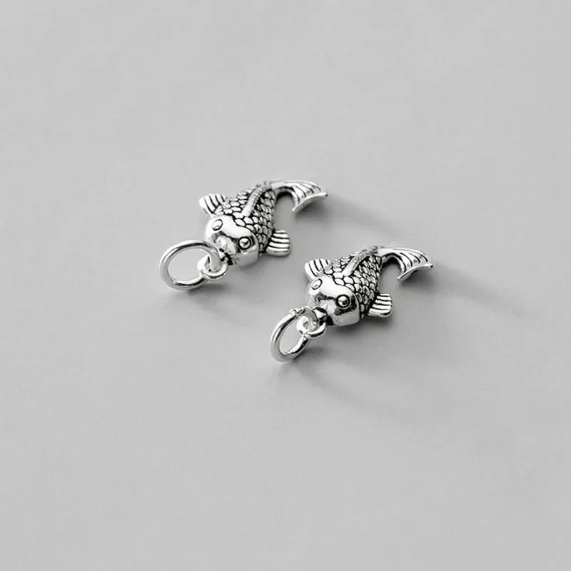 Fish Charm Pendant Handmade DIY Accessories Jewelry DZ102