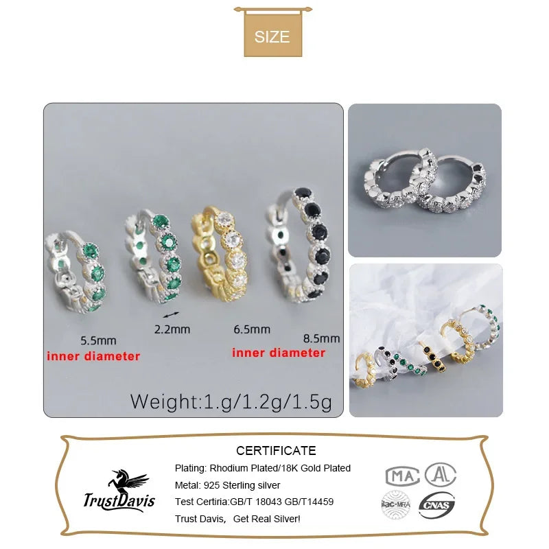 Zircon Ear Buckle For Fashion Women Wedding Party Chic Earring Jewelry DA2643