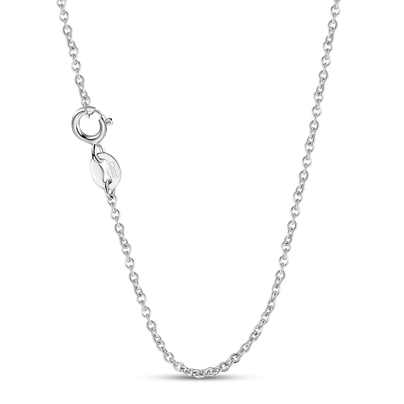 TrustDavis Real 925 Sterling Silver Women's Birthday Necklace Angel Wing Cross Necklace for Women Birthday Gift Jewelry DS4213