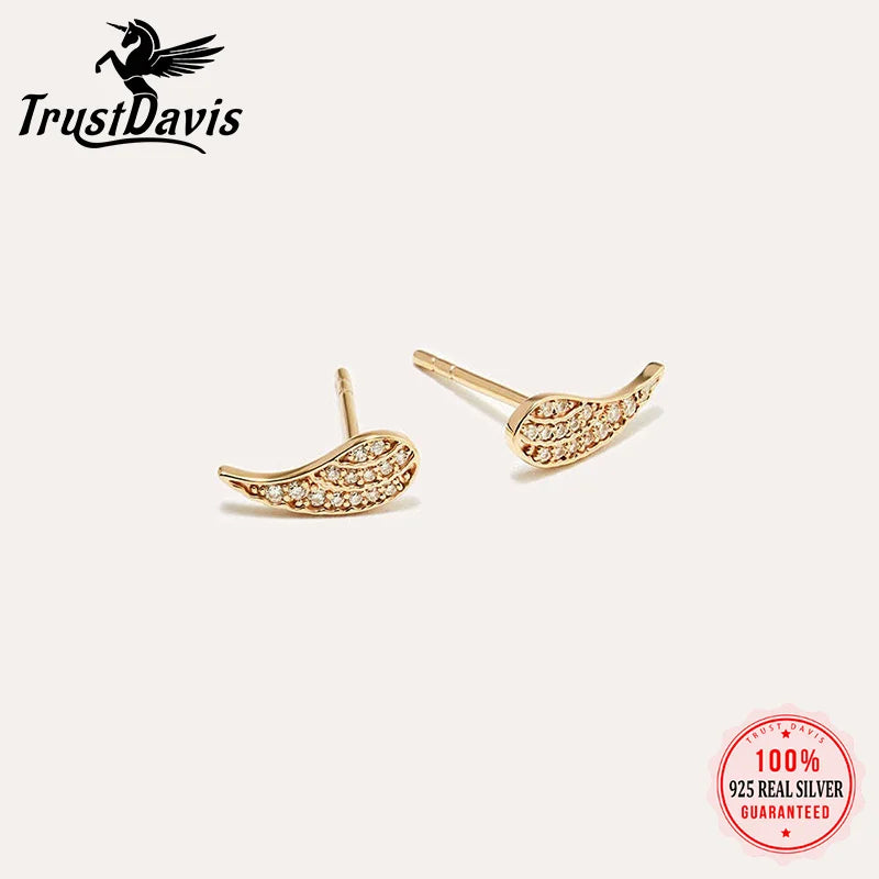 Zircon Wing Stud Earrings DS4826