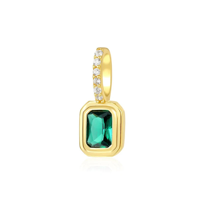 TSquare Colored Zircon Charm Pendant DZ1695