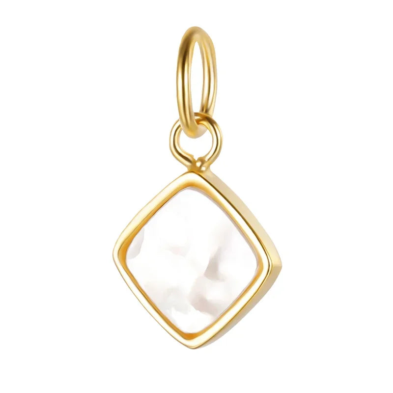 Shell Geometric Charm Pendant Handmade DIY Accessories DZ52