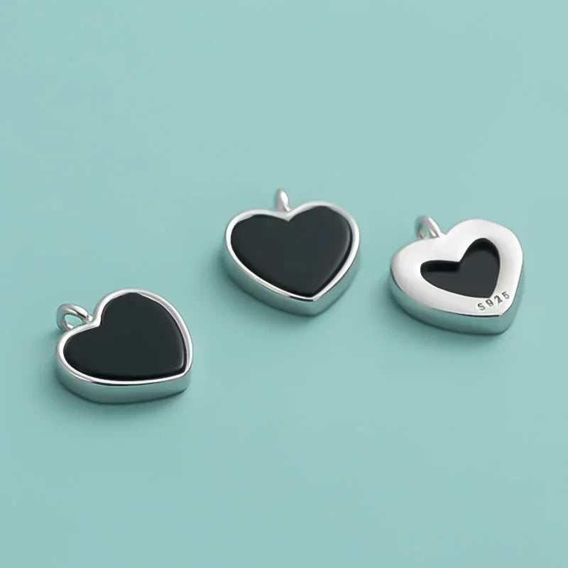 Heart Charm Pendant Handmade DIY Accessories Jewelry DZ1000