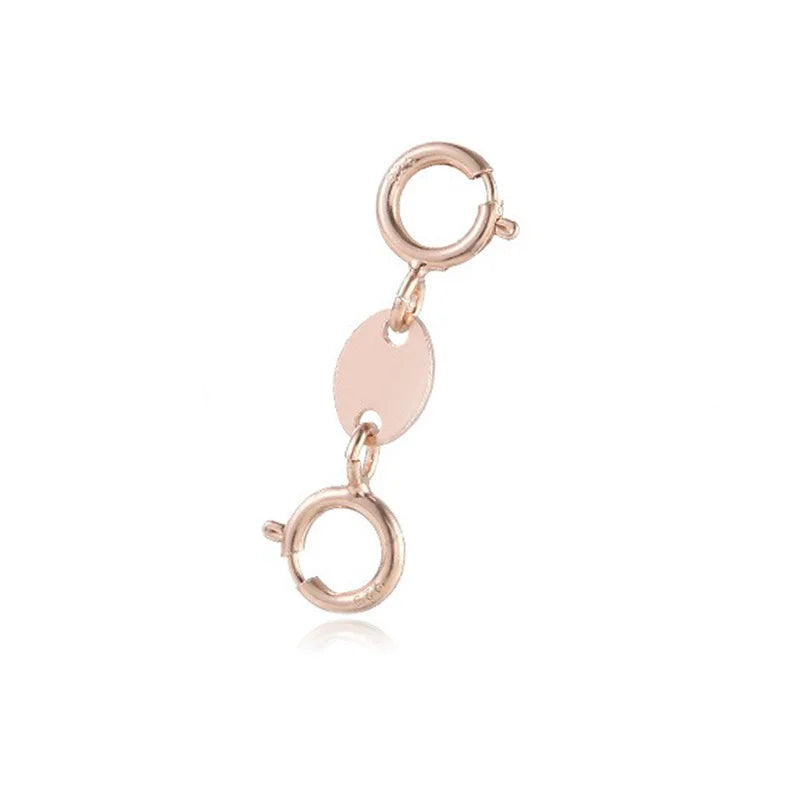 TrustDavis 925 Sterling Silver Fashion Classic Office Double-ended clasp DIY Necklace Bracelet Accessories Fine Jewelry DZ1838