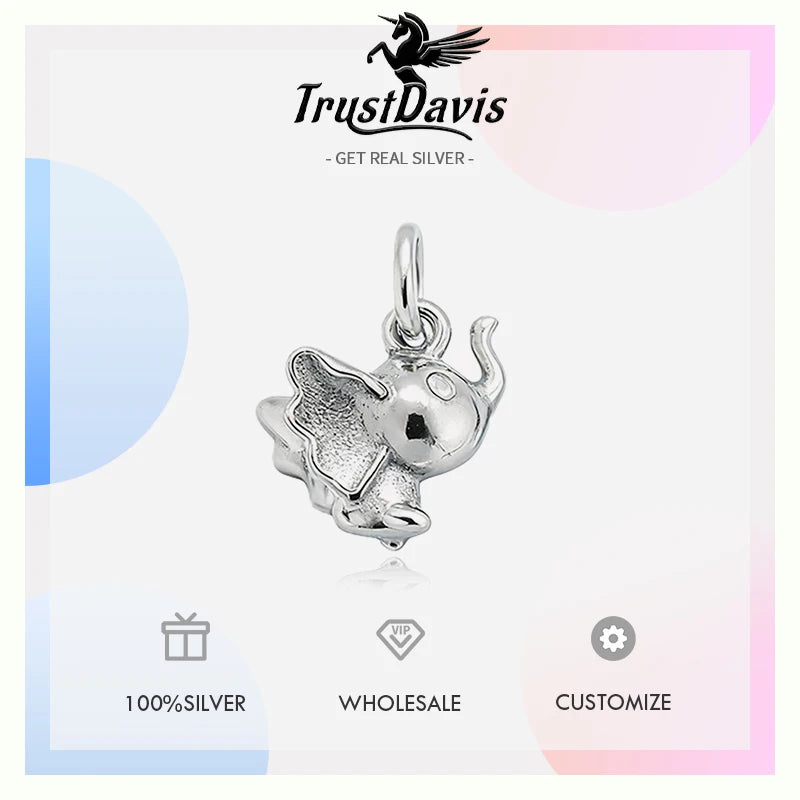Cute Little Flying Elephant Pendant Pendant DZ1826