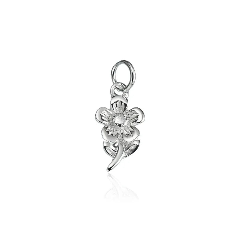 Flower Charm Pendants Cute Dainty Shiny Delicate DZ1897