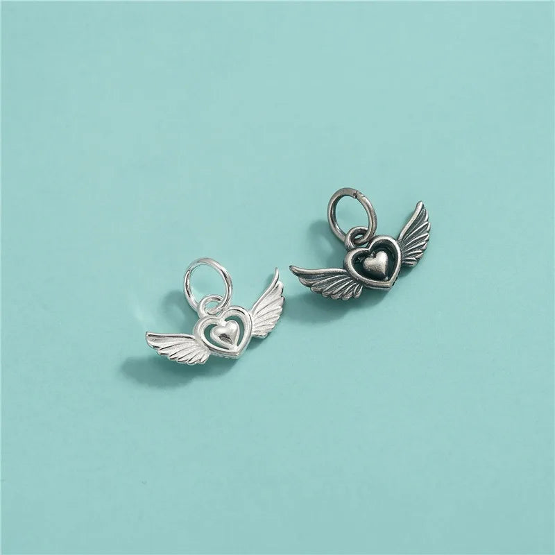 Love Angel Wings Charm Pendant Handmade DIY Accessories DZ1696