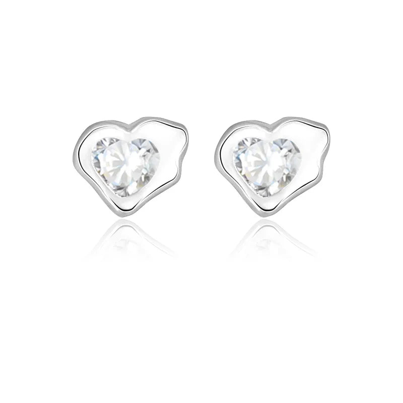 Irregular Heart Stud Earrings DA1632