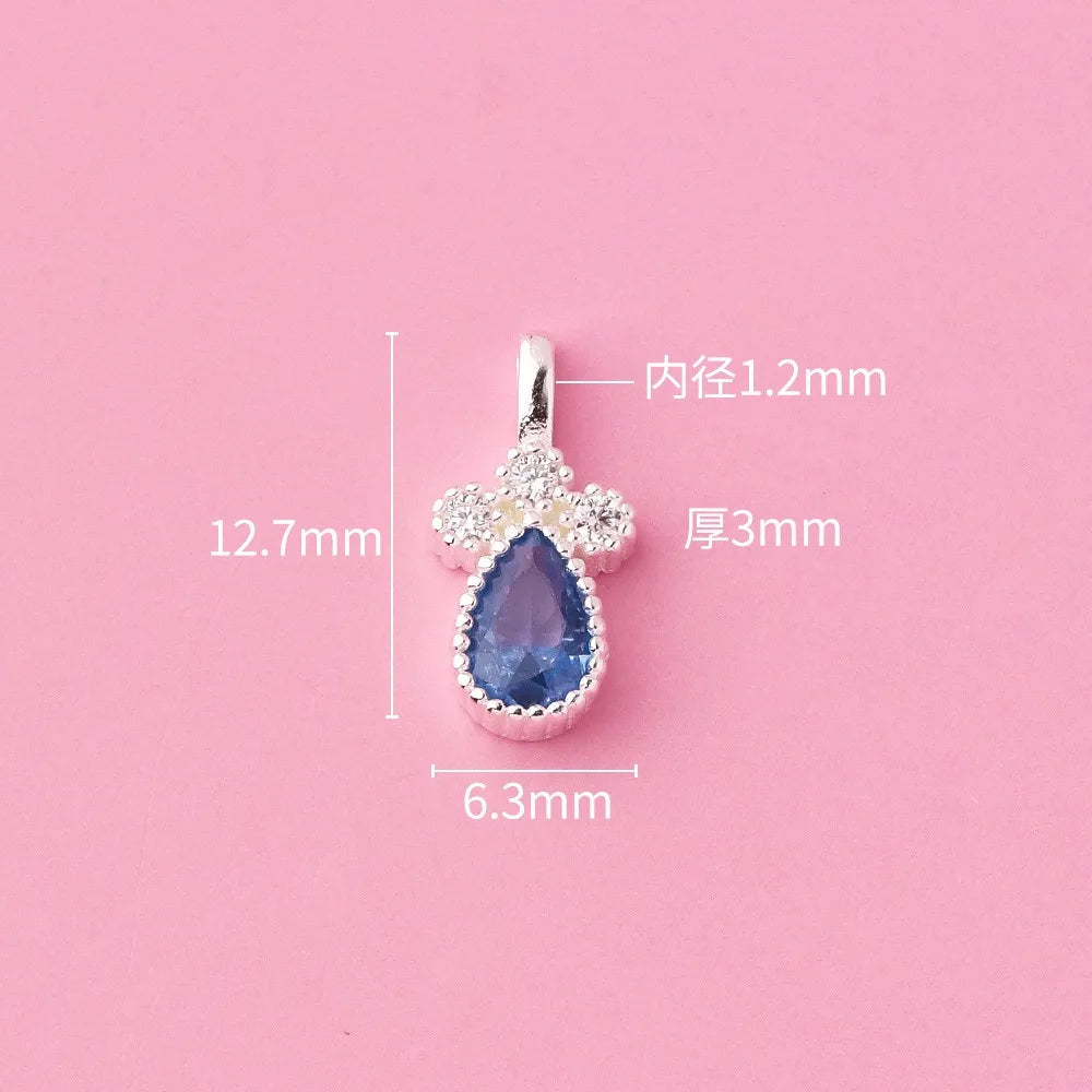 Zircon Water Droplets Charm Pendant DZ1658