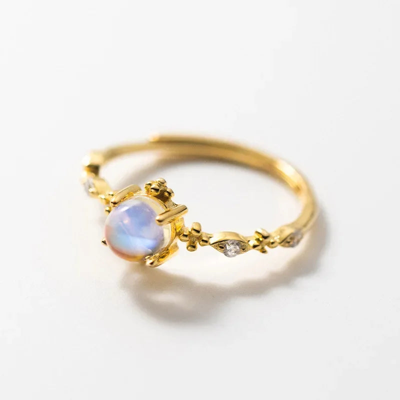 TrustDavis Real 925 Sterling Silver Sweet Synthesis Coloured Glaze Opening Rings For Women Wedding Party Gift Jewelry DG0144