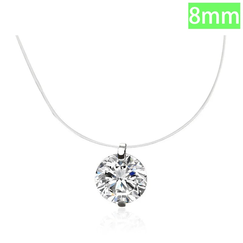 TrustDavis Real 925 Sterling Silver Fashion Fish Line Pearl Zircon Charm Pendant Handmade DIY Accessories Fine Jewelry DZ1711