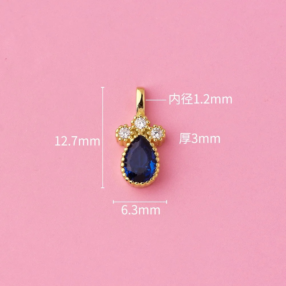 Zircon Water Droplets Charm Pendant DZ1658