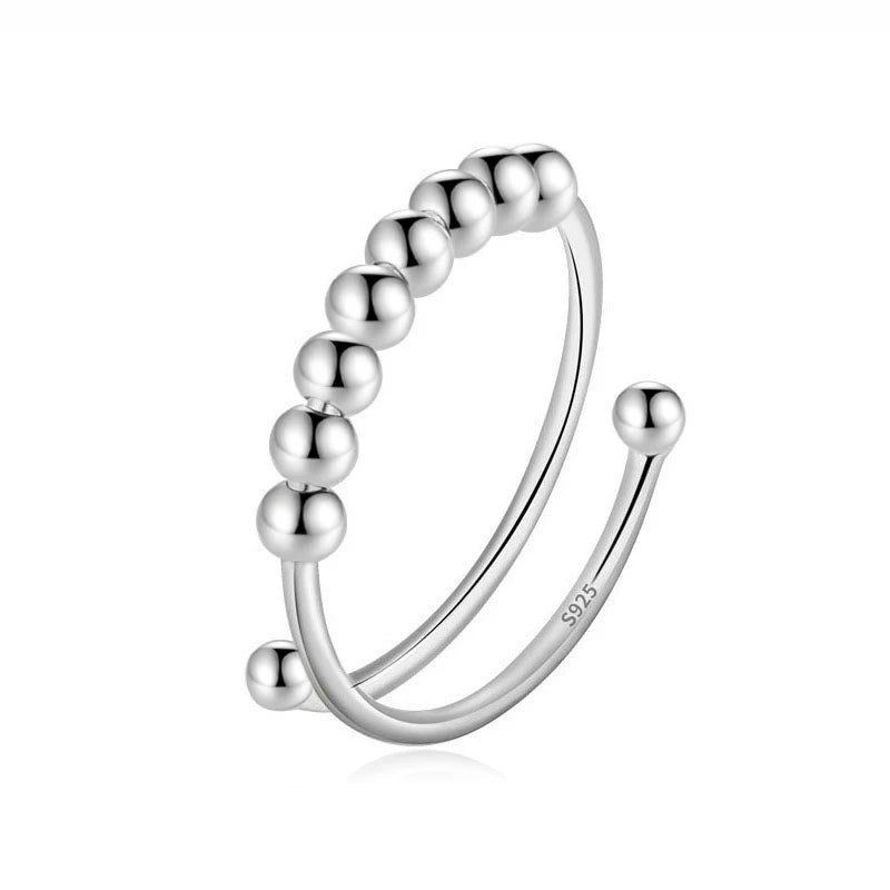 Rotating 8 Beads Opening Rings DG0097