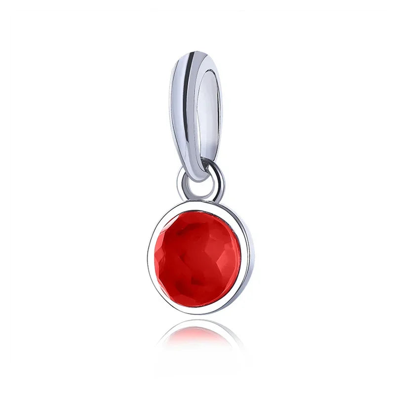 Round Colour CZ Pendant Handmade DIY Accessories HY875