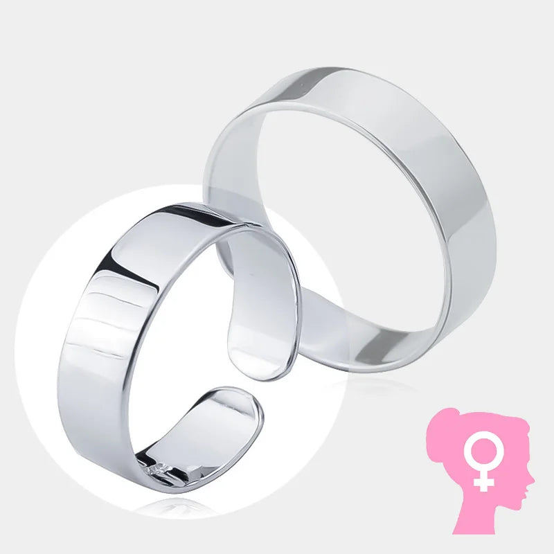 Simple Personality Smooth Surface Opening Ring DA991