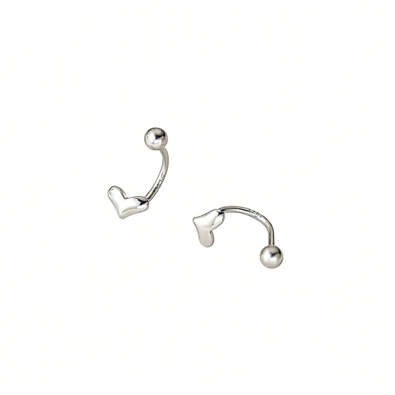 Heart-shaped Screw Earrings DS4807