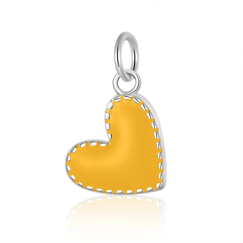 Heart Pendant DIY Necklace Bracelet Accessories Fine Jewelry Gift HY990