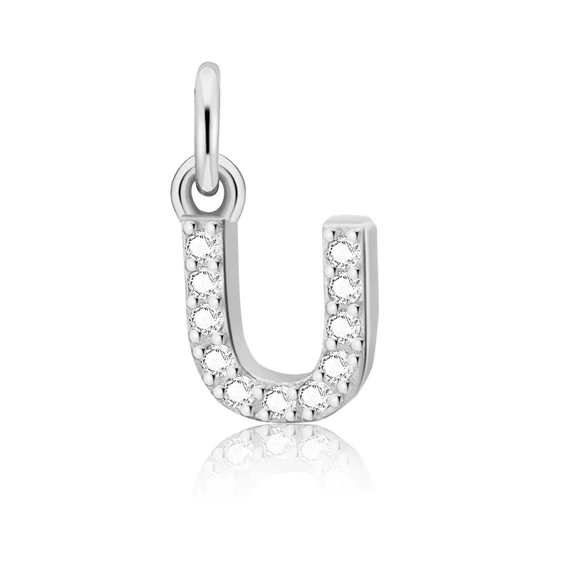 26 Letter Pendant Shiny Charm Pendant DIY Accessories Jewelry DZ423