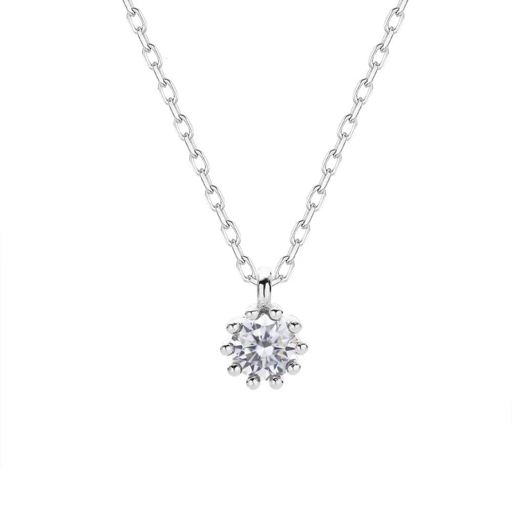 Dazzling Color Round Pendant Necklace DS2104