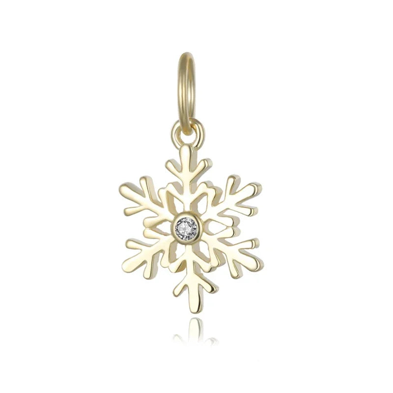 Winter Snowflakes Charm Pendant DIY Accessories Jewelry DZ78