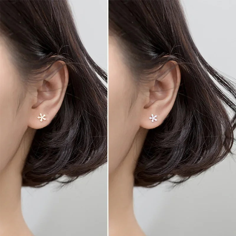 Sweet Flower Screw Stud Earrings DA1922