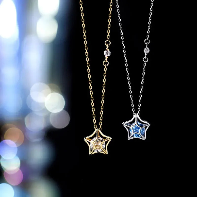 Star Zircon Chain Necklace LB069