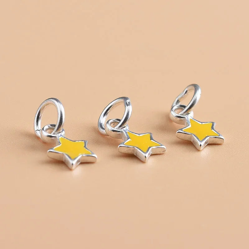 Yellow Star Charm Pendant HY126
