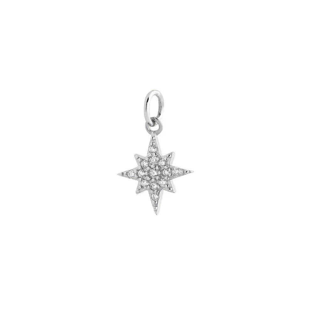 TrustDavis Real 925 Sterling Silver Fashion Cute Heart Star Charm Pendant Handmade DIY Accessories Fine Jewelry Wholesale DZ1813