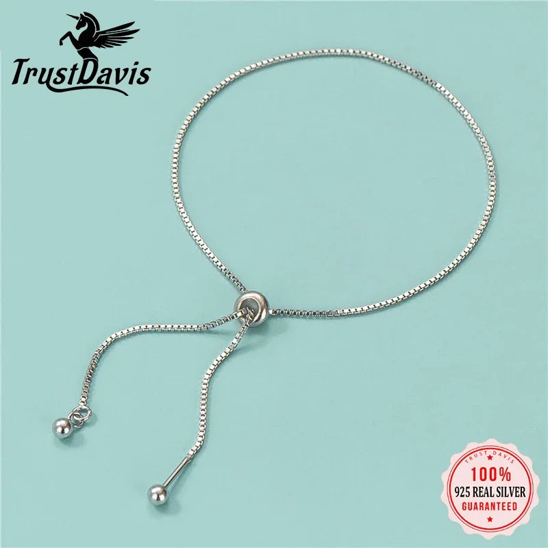 Bracelet For Women Box Chain DIY Adjustable Bracelet Wedding Party HY692