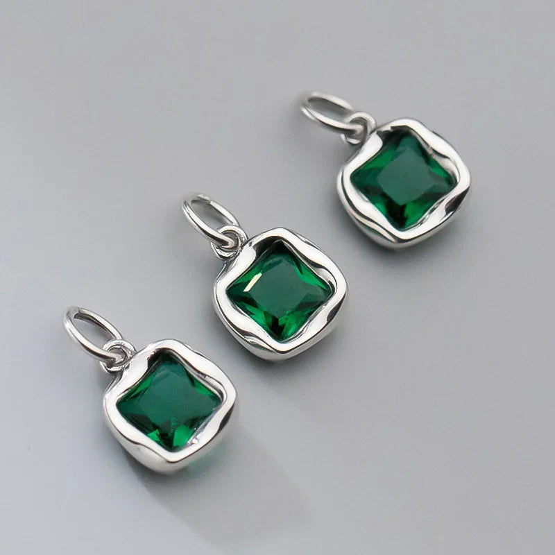 Vintage Zircon Geometric Charm Pendant DZ963