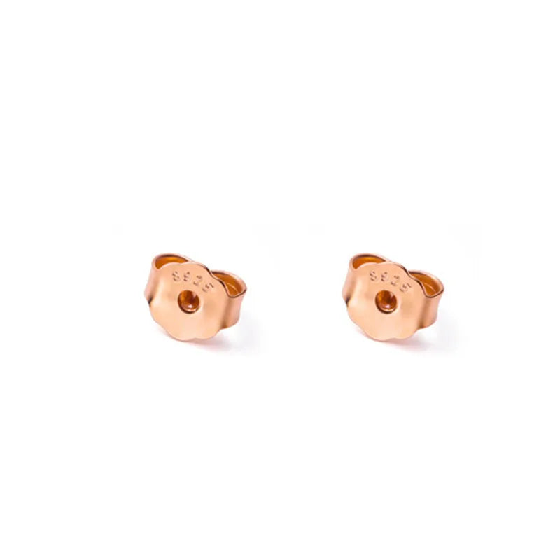 Trustdavis Real 925 Sterling Silver Silicone Ear Plug Earplugs Stud Earring DB1248
