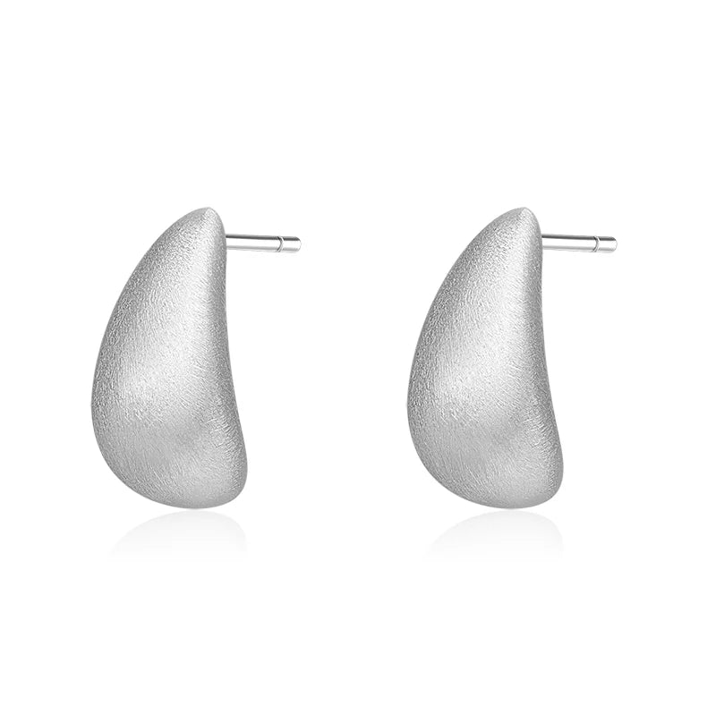 Minimalist Brushed Stud Earrings DS4444